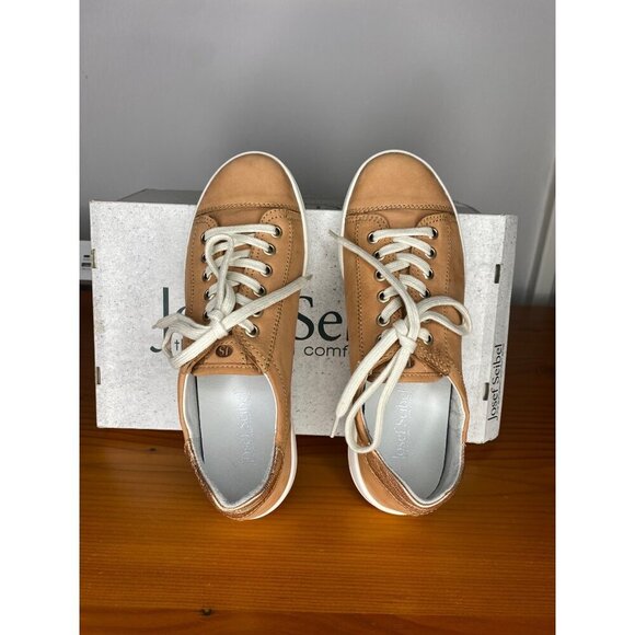 Josef Seibel Womens Leather Low Profile Comfort Sneakers Sina 11 Size 6 EU 37 - Picture 8 of 10